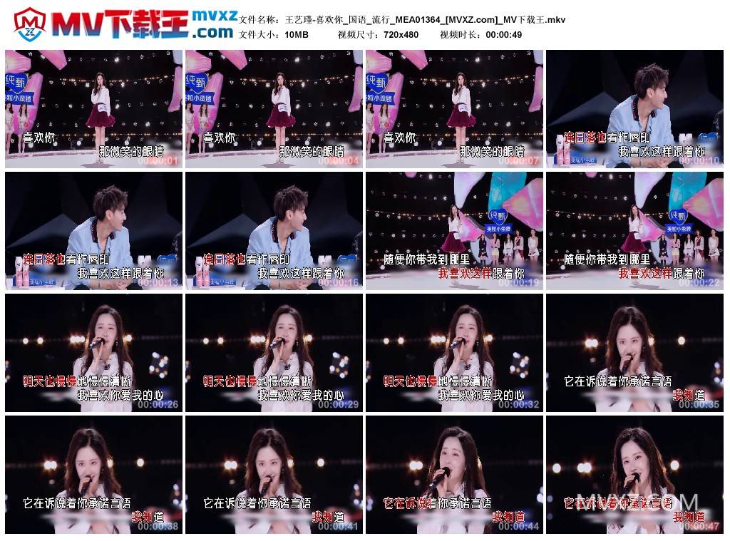 王艺瑾-喜欢你_国语_流行_MEA01364